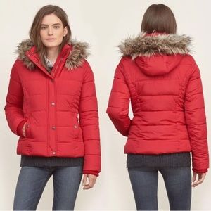A&F Premium Puffer Jacket XS